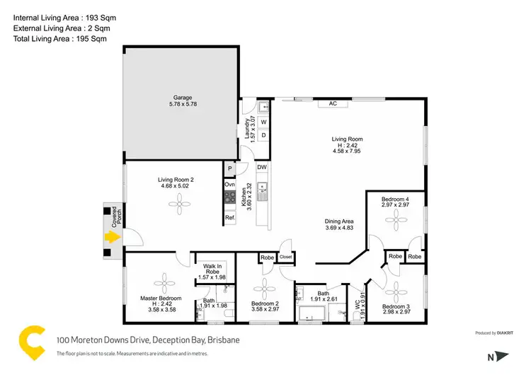 Floorplan of Homely house listing, 100 Moreton Downs Drive, Deception Bay QLD 4508