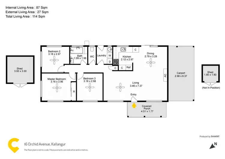 Floorplan of Homely house listing, 16 Orchid Avenue, Kallangur QLD 4503