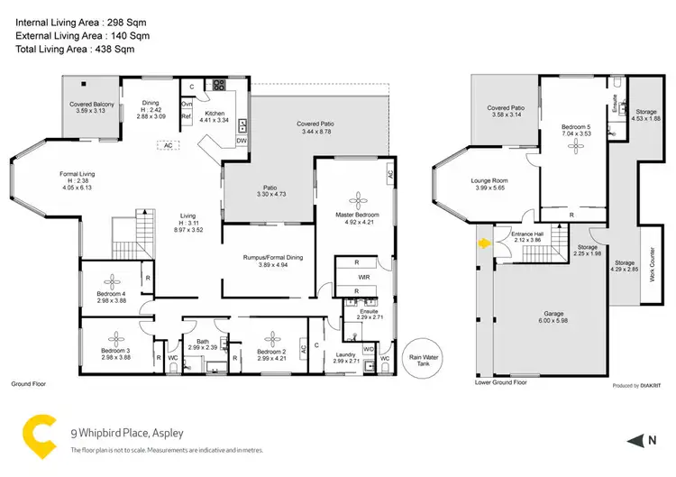 Floorplan of Homely house listing, 9 Whipbird Place, Aspley QLD 4034