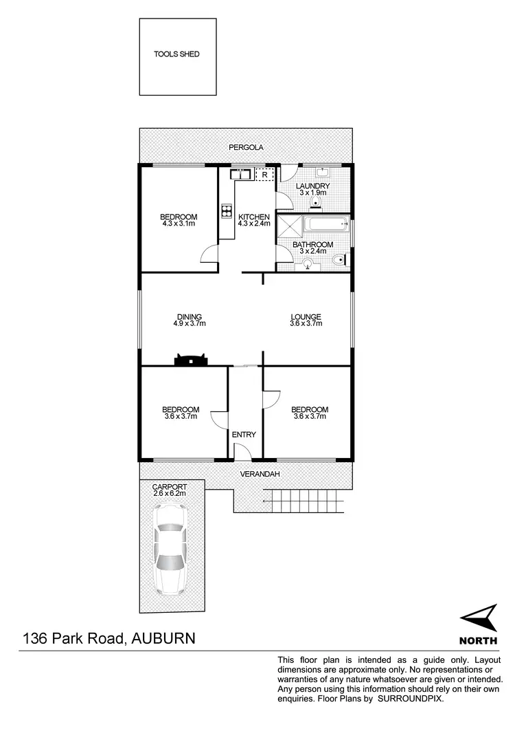 Floorplan of Homely house listing, 136 Park Rd, Auburn NSW 2144