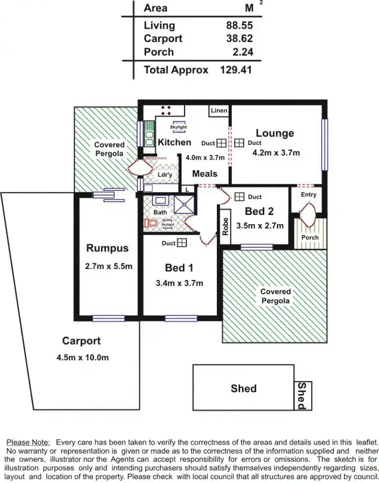 Floorplan of Homely house listing, 21 Down Crescent, Salisbury Downs SA 5108