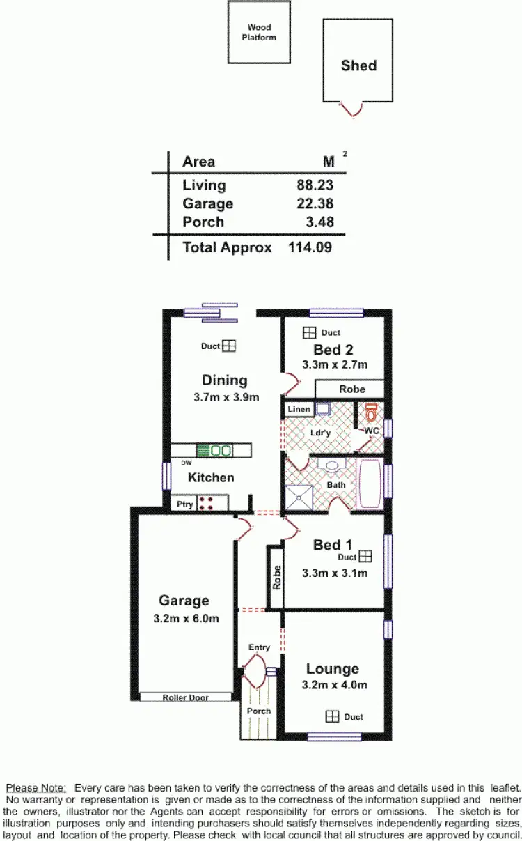 Floorplan of Homely house listing, 10 West Parkway, Andrews Farm SA 5114