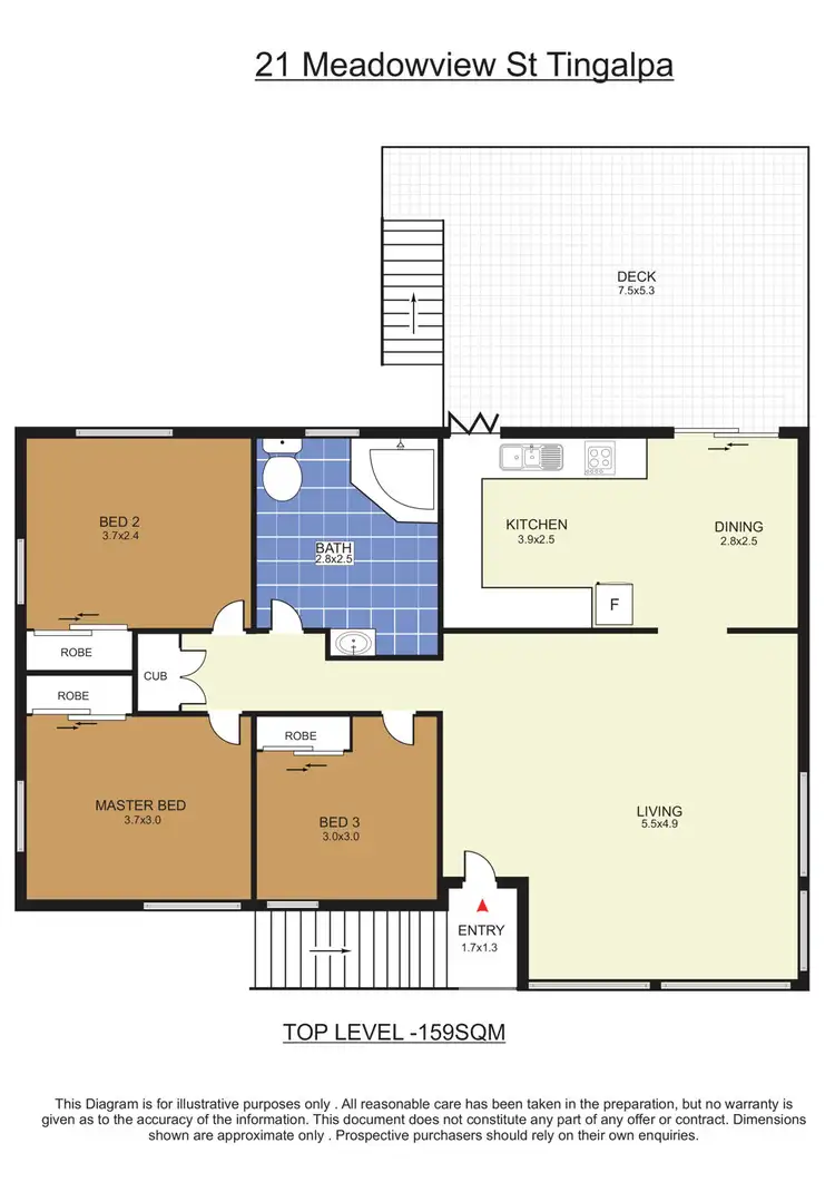 Floorplan of Homely house listing, 21 Meadowview Street, Tingalpa QLD 4173