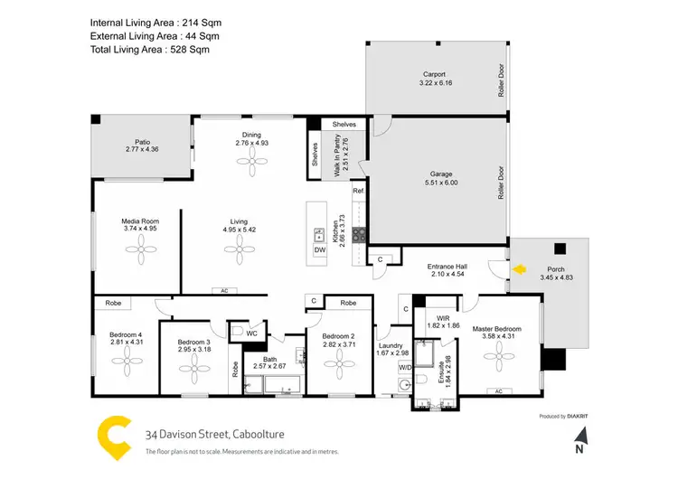 Floorplan of Homely house listing, 34 Davison Street, Caboolture QLD 4510