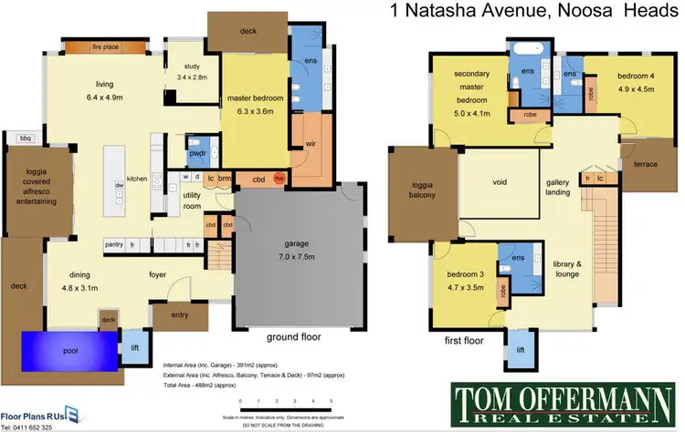 Floorplan of Homely house listing, 1 Natasha Ave, Noosa Heads QLD 4567