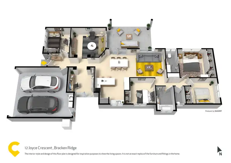Floorplan of Homely house listing, 12 Joyce Crescent, Bracken Ridge QLD 4017
