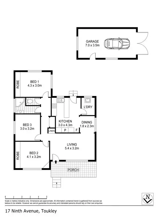 Floorplan of Homely house listing, 17 Ninth Avenue, Toukley NSW 2263