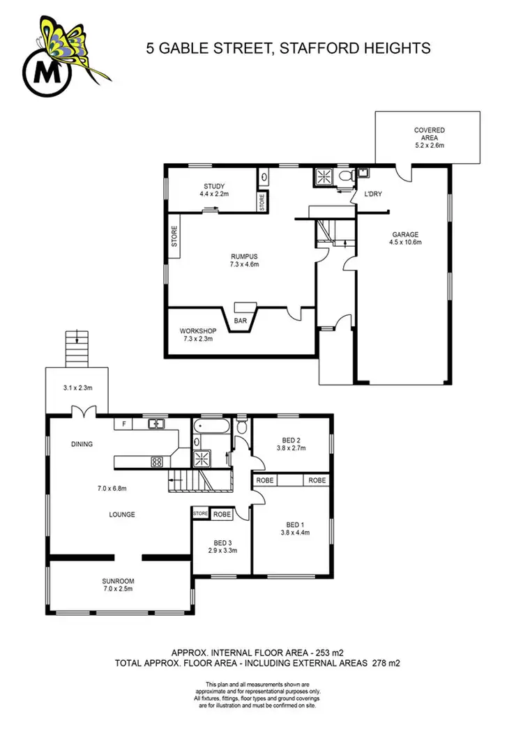 Floorplan of Homely house listing, 5 Gable St, Stafford Heights QLD 4053