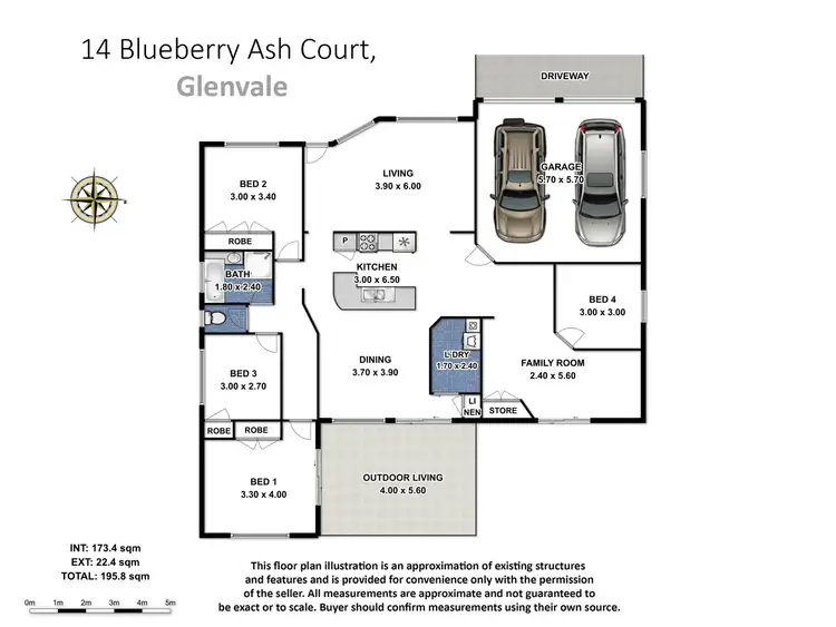 Floorplan of Homely house listing, 14 Blueberry Ash Court, Glenvale QLD 4350