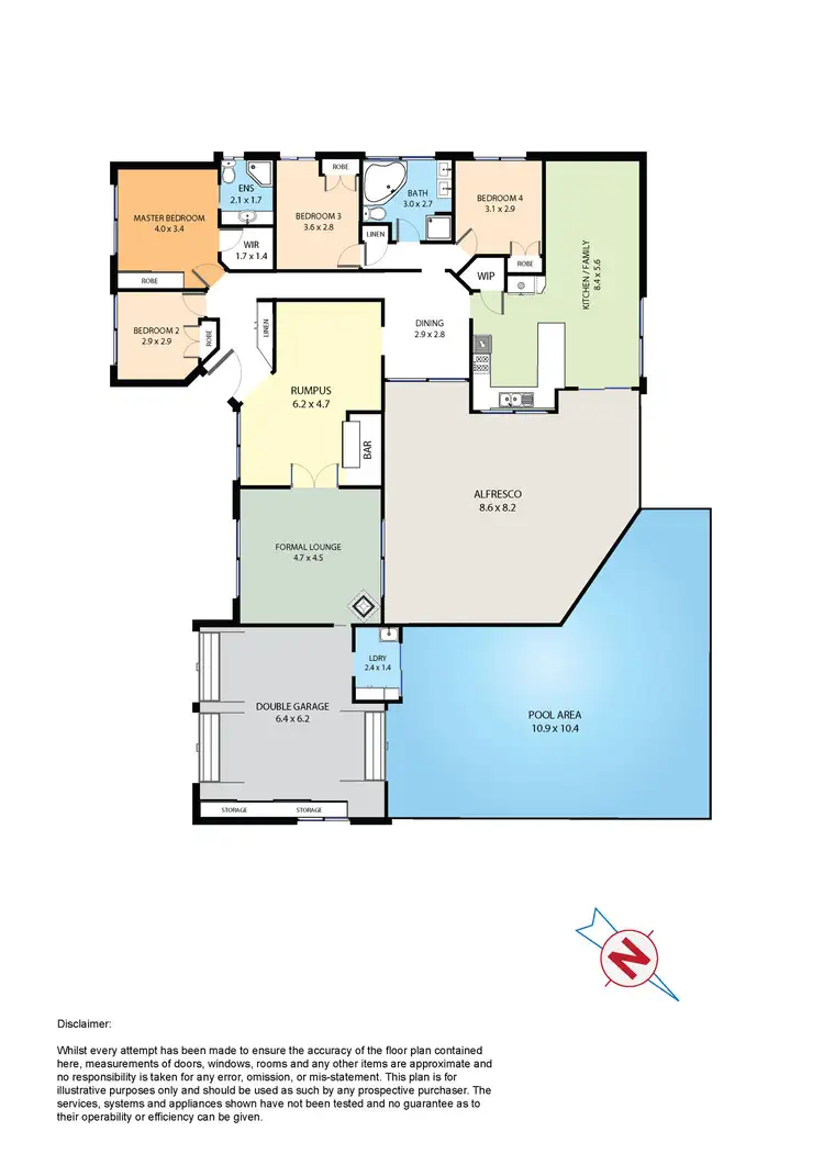 Floorplan of Homely house listing, 29 Morrell Crescent, Quakers Hill NSW 2763