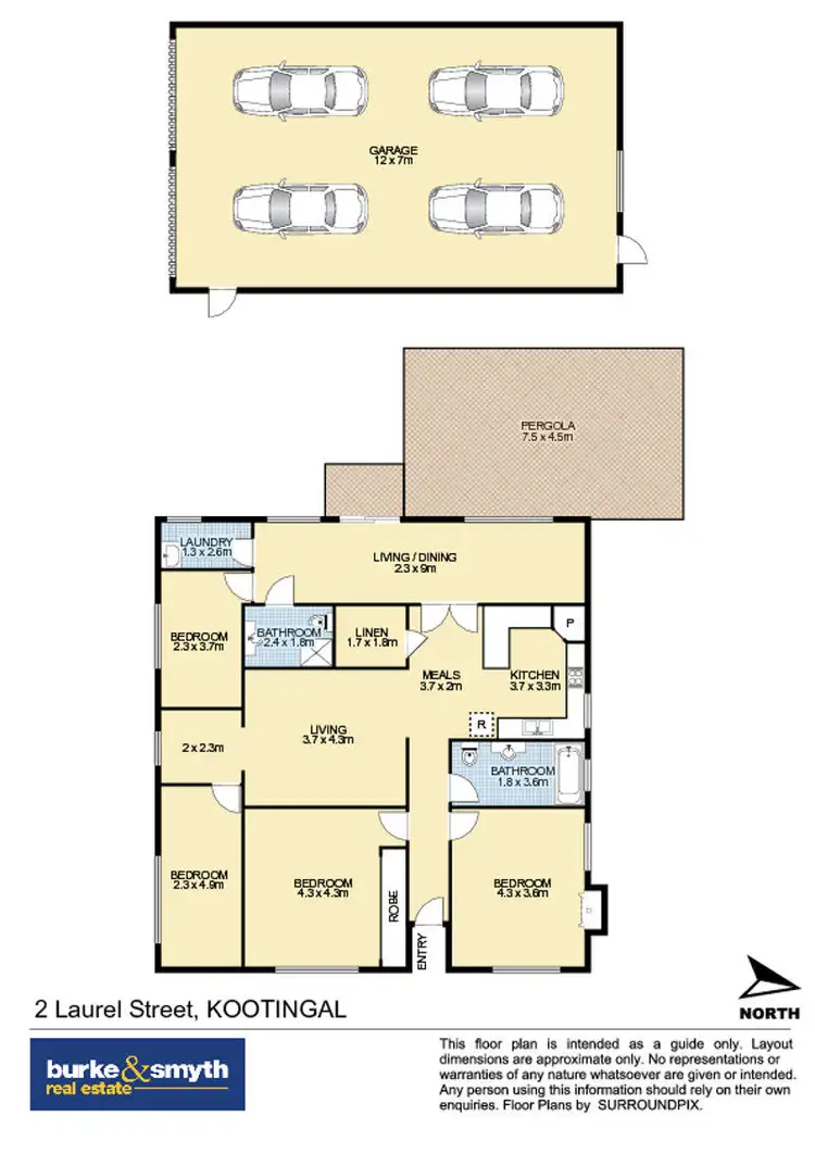 Floorplan of Homely house listing, 2 Laurel Street, Kootingal NSW 2352