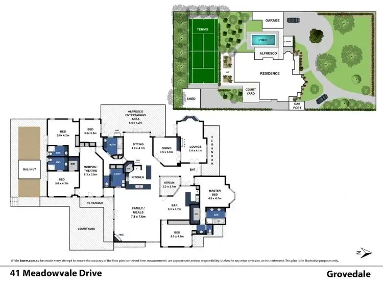 Floorplan of Homely house listing, 41 Meadowvale Drive, Grovedale VIC 3216