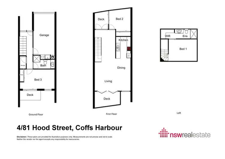 Floorplan of Homely townhouse listing, 4/81 Hood Street, Coffs Harbour NSW 2450