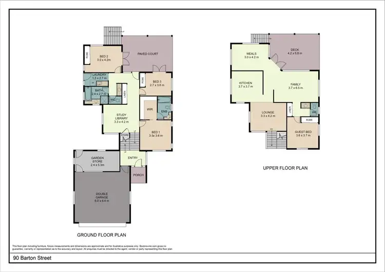 Floorplan of Homely house listing, 90 Barton Street, Everton Park QLD 4053
