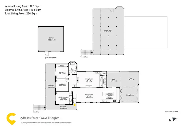 Floorplan of Homely house listing, 25 Belloy Street, Wavell Heights QLD 4012