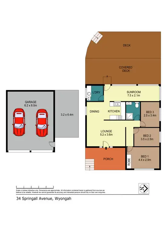 Floorplan of Homely house listing, 34 Springall Avenue, Wyongah NSW 2259
