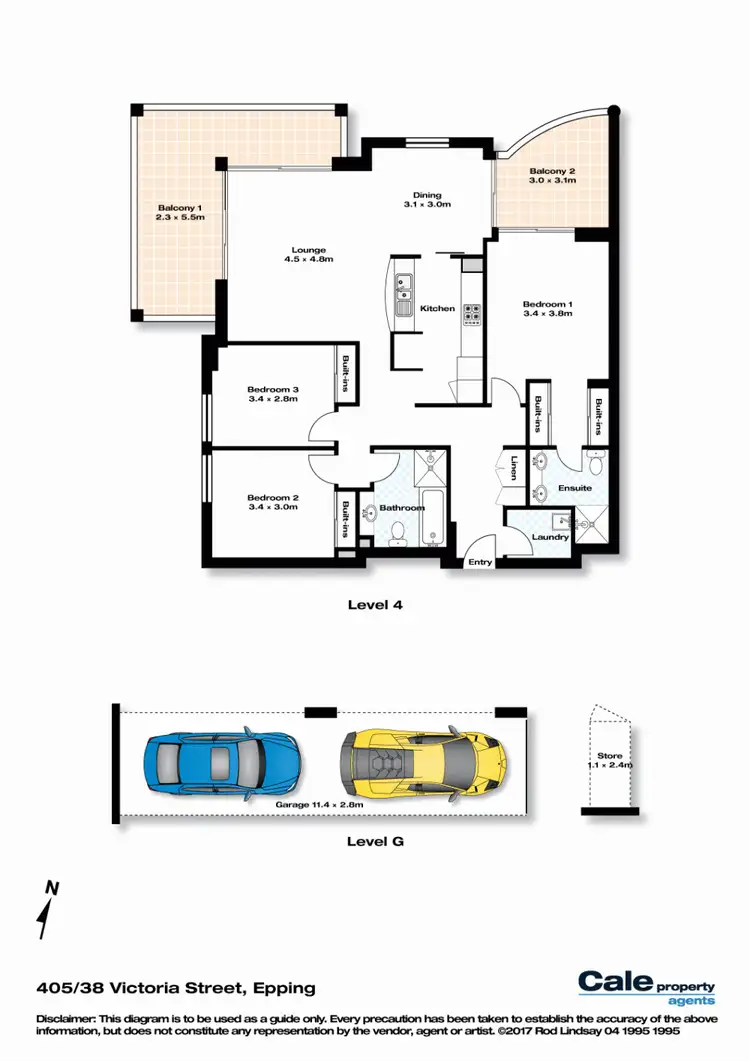 Floorplan of Homely apartment listing, 405/38 Victoria Street, Epping NSW 2121