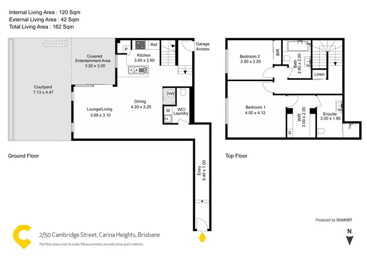 Floorplan of Homely townhouse listing, 2/50 Cambridge Street, Carina Heights QLD 4152