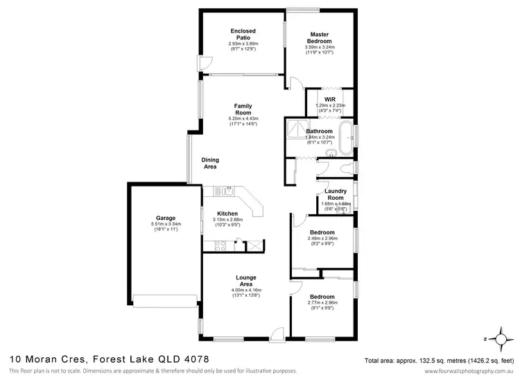 Floorplan of Homely house listing, 10 Moran Cr, Forest Lake QLD 4078