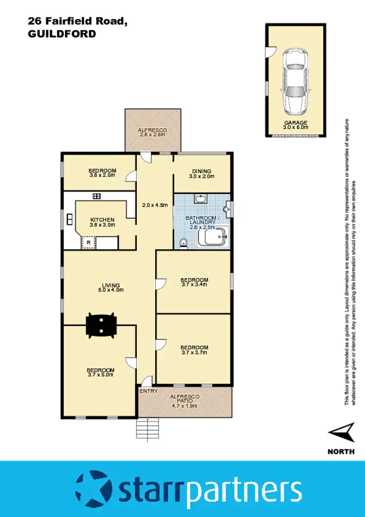 Floorplan of Homely house listing, 26 Fairfield Road, Guildford NSW 2161