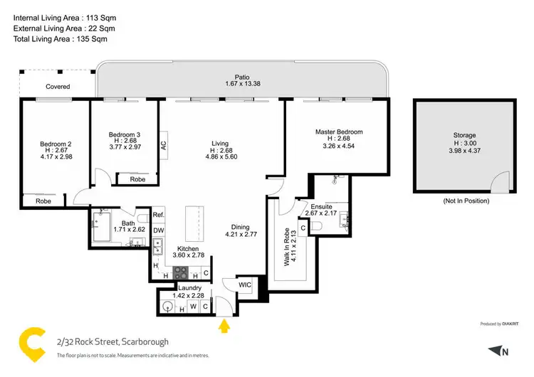 Floorplan of Homely apartment listing, 2/32 Rock Street, Scarborough QLD 4020
