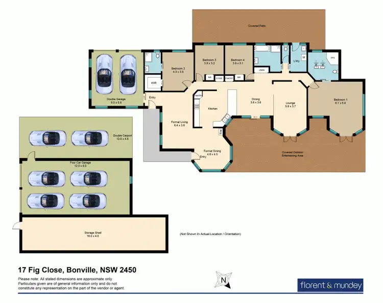 Floorplan of Homely rural property listing, 17 Fig Close, Bonville NSW 2450