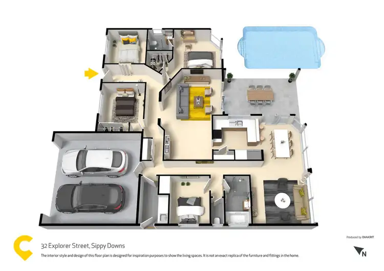 Floorplan of Homely house listing, 32 Explorer Street, Sippy Downs QLD 4556