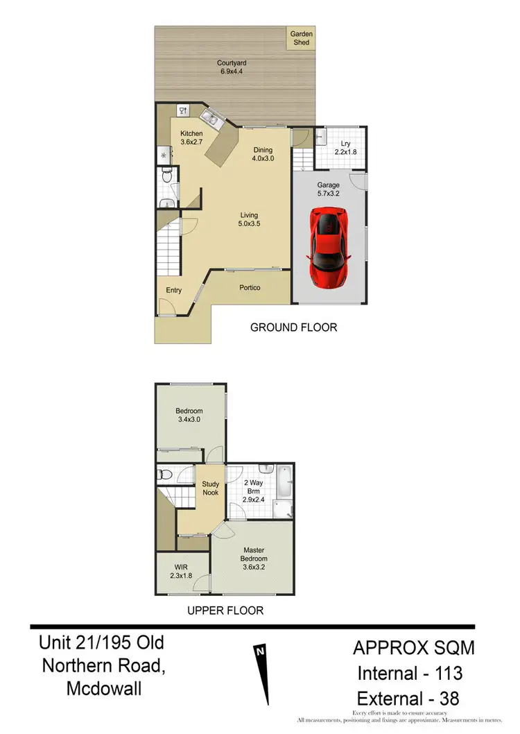 Floorplan of Homely townhouse listing, 21/195 Old Northern Road, Mcdowall QLD 4053