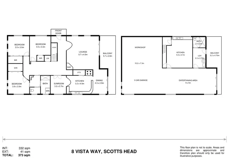 Floorplan of Homely house listing, 8 Vista Way, Scotts Head NSW 2447