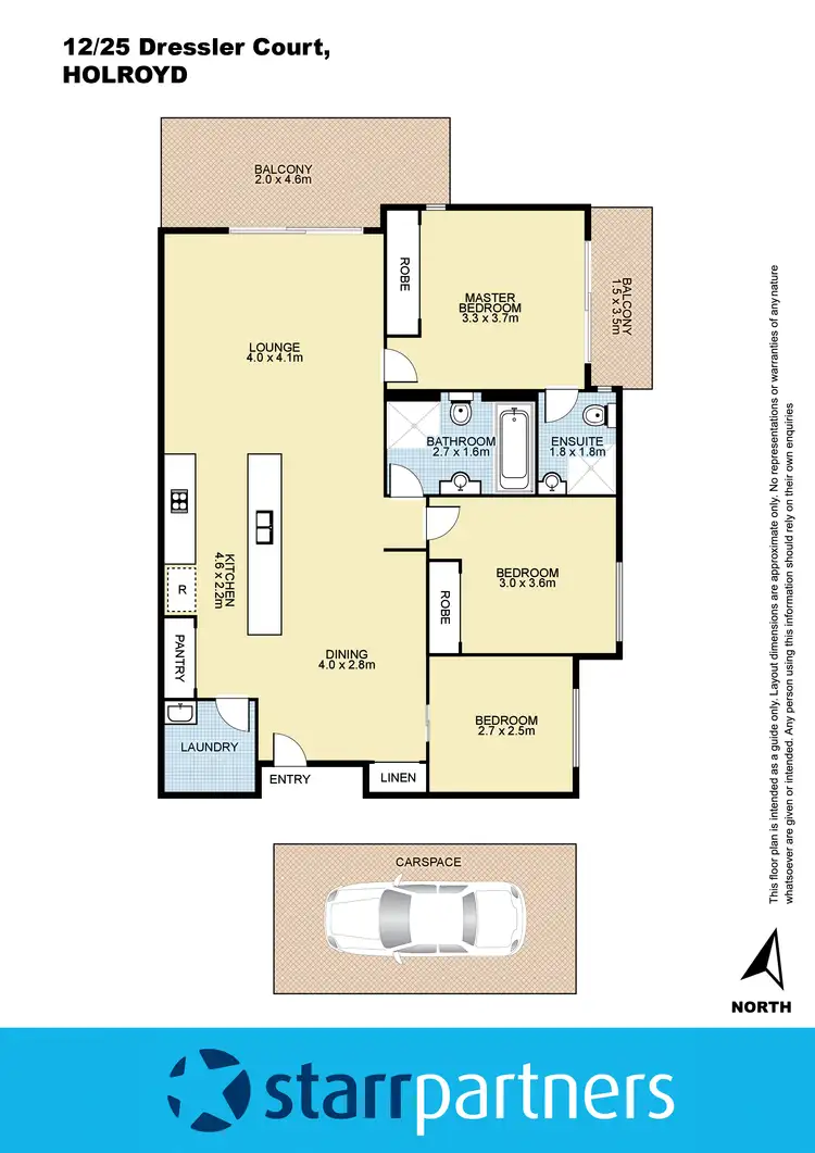 Floorplan of Homely unit listing, 12/25 Dressler Court, Merrylands NSW 2160