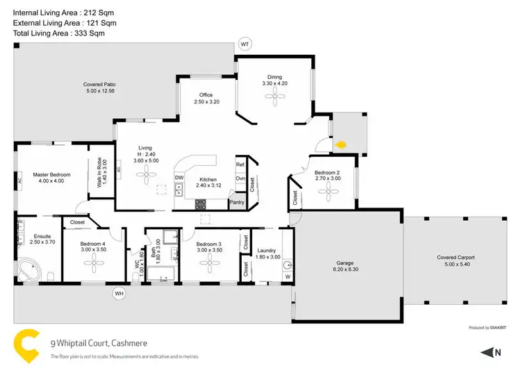 Floorplan of Homely house listing, 9 Whiptail Court, Cashmere QLD 4500