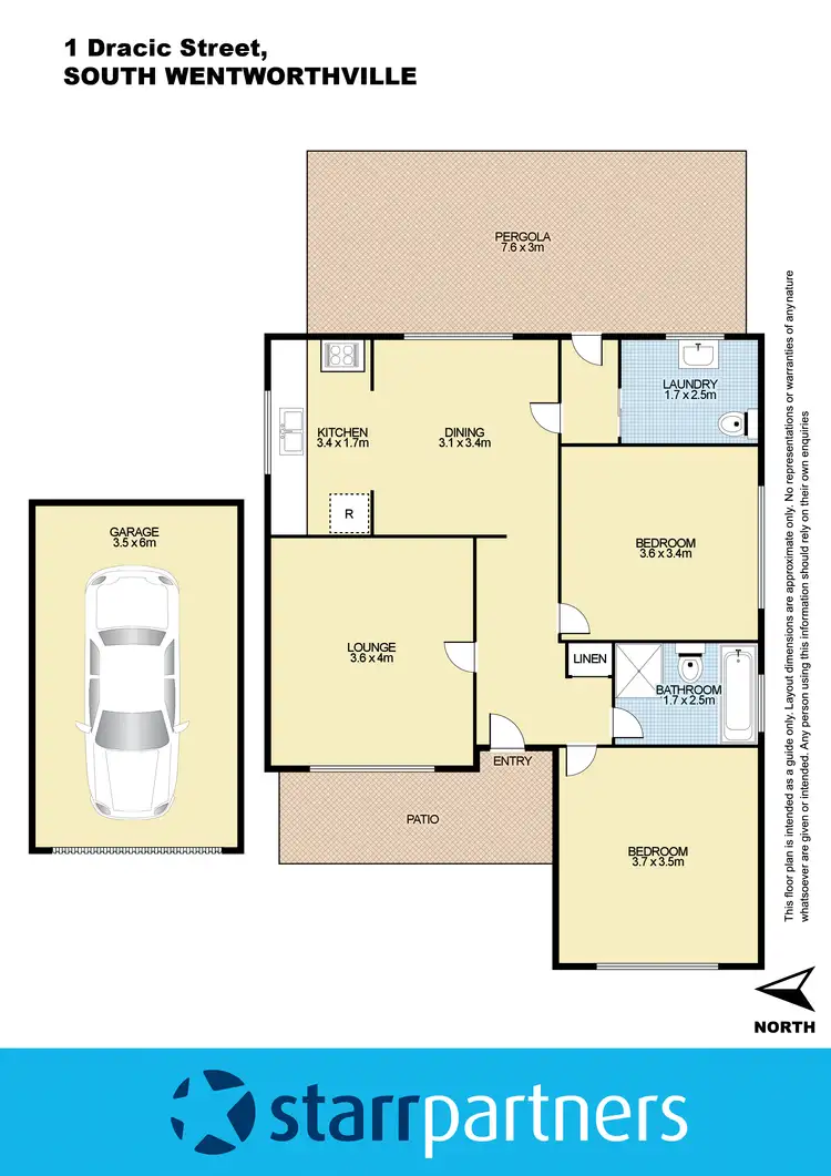 Floorplan of Homely house listing, 1 Dracic Street, South Wentworthville NSW 2145