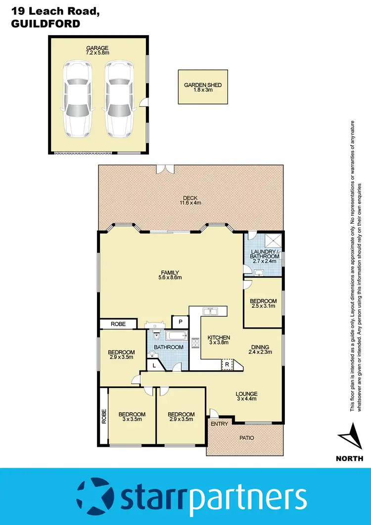 Floorplan of Homely house listing, 19 Leach Road, Guildford NSW 2161