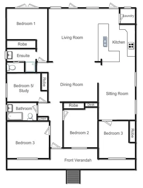 Floorplan of Homely house listing, 70 Pritchett Street, Yass NSW 2582