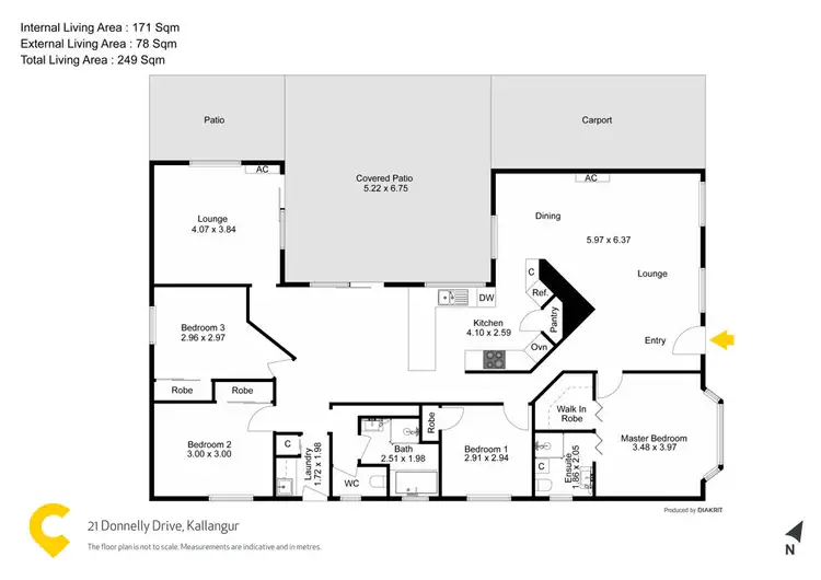 Floorplan of Homely house listing, 21 Donnelly Drive, Kallangur QLD 4503