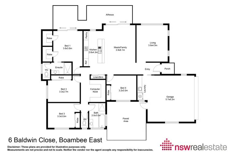 Floorplan of Homely house listing, 6 Baldwin Close, Boambee East NSW 2452