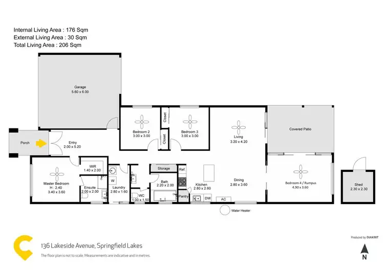 Floorplan of Homely house listing, 136 Lakeside Avenue, Springfield Lakes QLD 4300