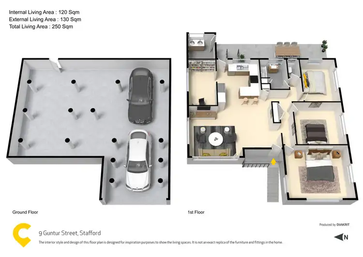 Floorplan of Homely house listing, 9 Guntur Street, Stafford QLD 4053