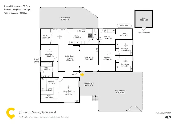 Floorplan of Homely house listing, 3 Lauretta Avenue, Springwood QLD 4127