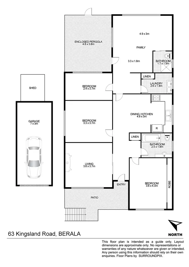 Floorplan of Homely house listing, 63 Kingsland Rd, Berala NSW 2141