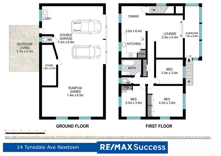 Floorplan of Homely house listing, 14 Tynedale Avenue, Newtown QLD 4350