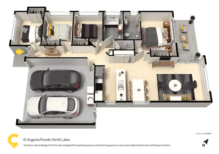 Floorplan of Homely house listing, 61 Augusta Parade, North Lakes QLD 4509