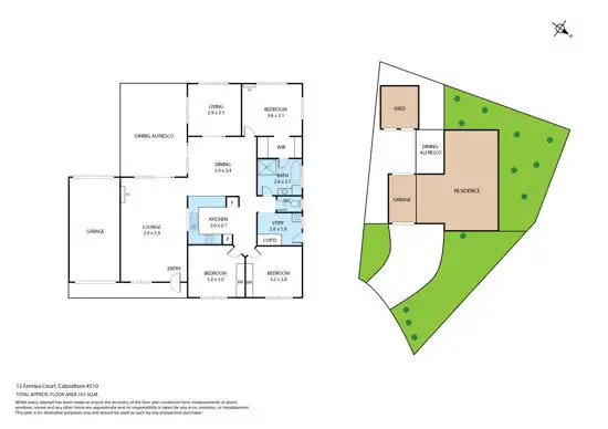 Floorplan of Homely house listing, 12 Fernlea Ct, Caboolture QLD 4510