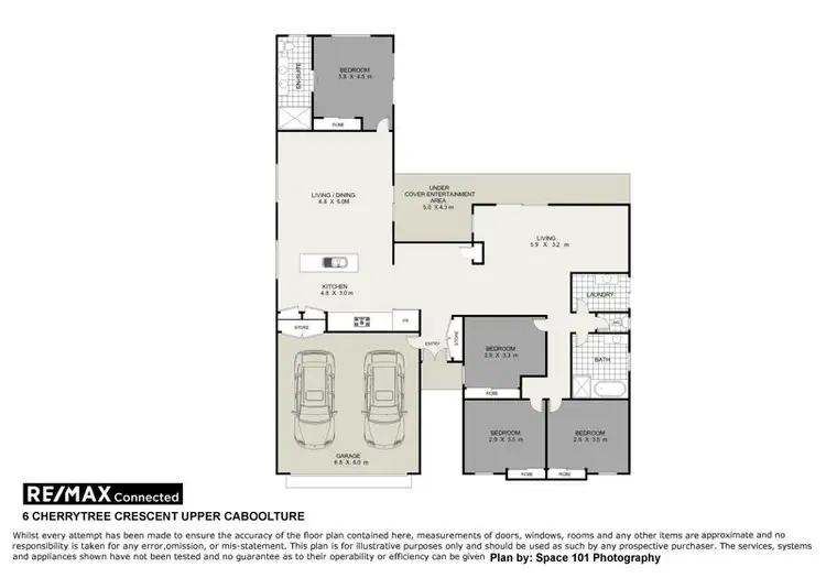 Floorplan of Homely house listing, 6 Cherrytree Crescent, Upper Caboolture QLD 4510