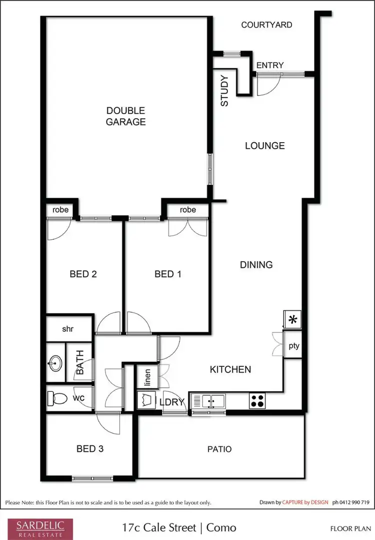 Floorplan of Homely villa listing, 17C Cale Street, Como WA 6152