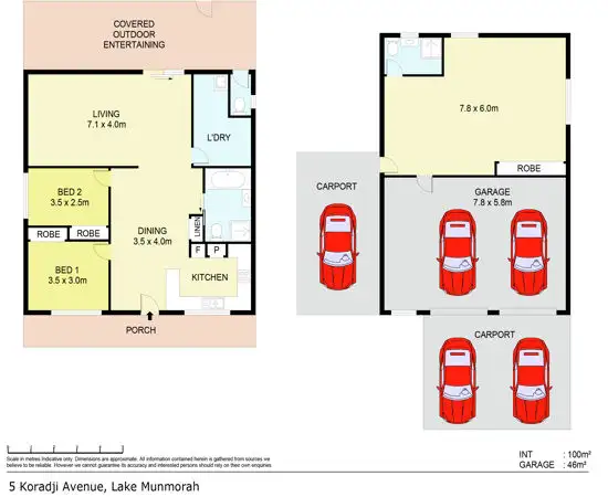 Floorplan of Homely house listing, 5 Koradji Avenue, Lake Munmorah NSW 2259