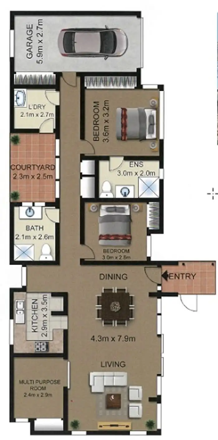 Floorplan of Homely house listing, 7/10-16 Salisbury Street, Redland Bay QLD 4165