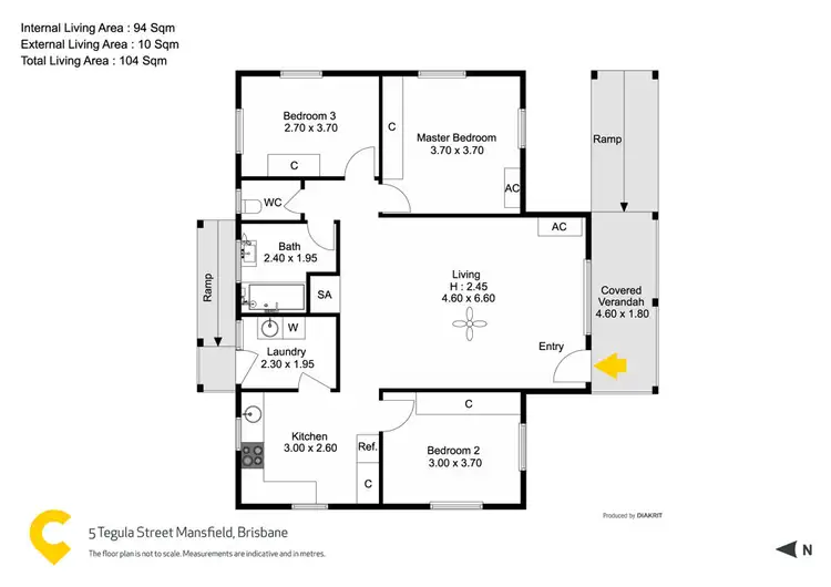 Floorplan of Homely house listing, 5 Tegula Street, Mansfield QLD 4122
