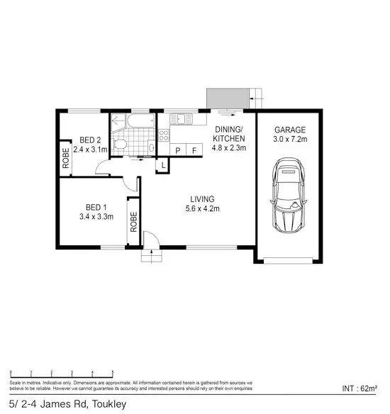 Floorplan of Homely house listing, 5/2-4 James Road, Toukley NSW 2263
