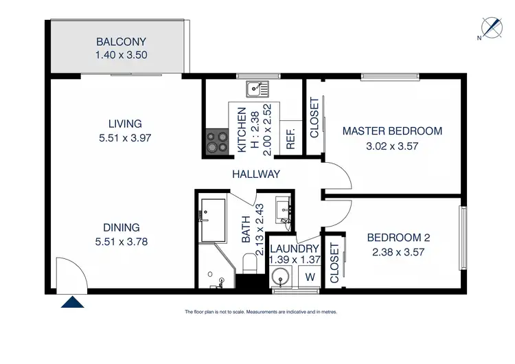 Floorplan of Homely unit listing, 52/5 Griffiths Street, Blacktown NSW 2148